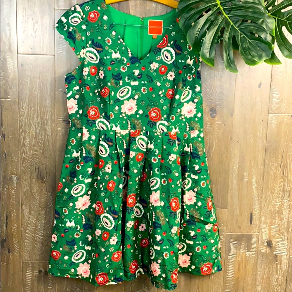 NWT Modcloth Floral Fit & Flare Dress